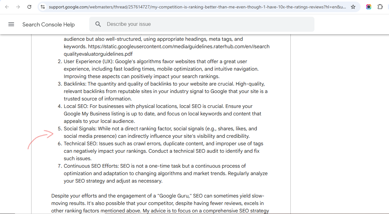 Does sites visibility improve with social media 